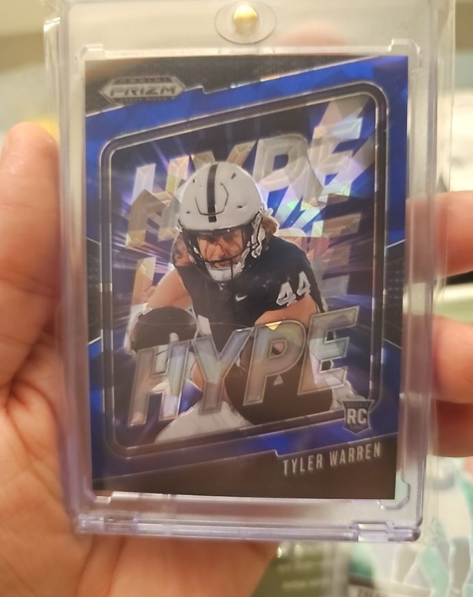 2025 Panini Prizm Draft Picks #6 Tyler Warren Hype Blue Ice — front