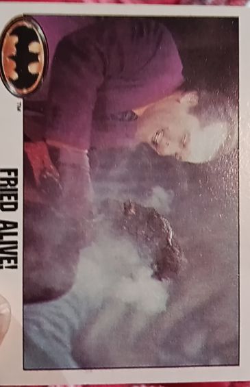 1989 Topps Batman #50 Fried Alive! — front