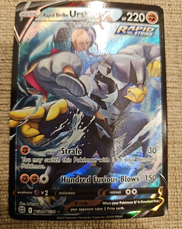 2022 Pokémon TCG Rapid Strike Urshifu V #TG20 — front