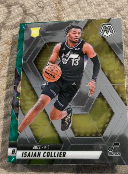2024-25 Panini Mosaic #222 Isaiah Collier — front