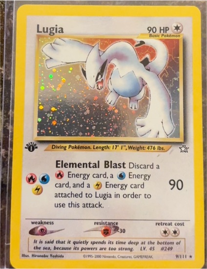 2000 Neo Genesis #9 Lugia — front