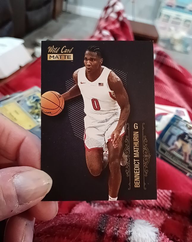 2022 Wild Card Matte #MB-7 Bennedict Mathurin — front