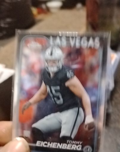 2024 Topps Chrome #290 Tommy Eichenberg Rookie Las Vegas Raiders — front
