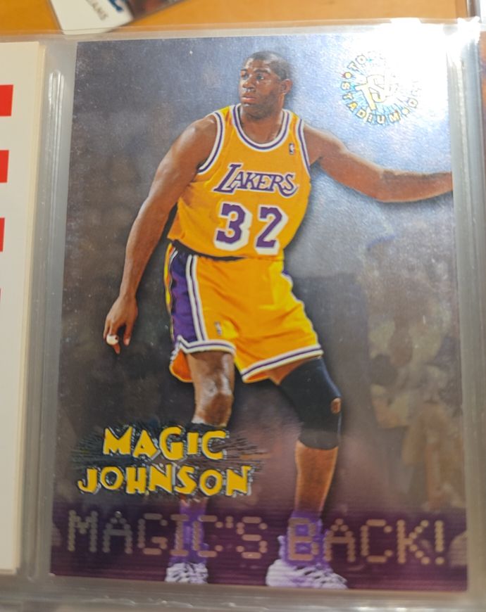 1995-96 Topps Stadium Club #361 Magic Johnson — front