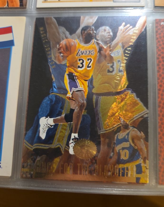1996 Upper Deck SP Championship Series Race for the Playoffs #130 Magic Johnson — front