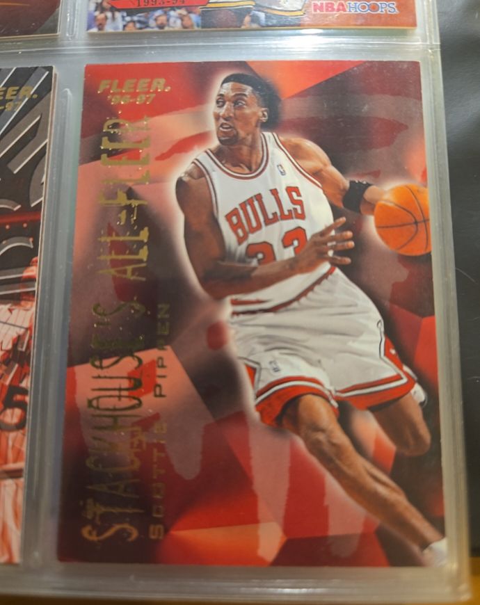 1996-97 Fleer Stackhouse's All-Fleer #11 Scottie Pippen — front