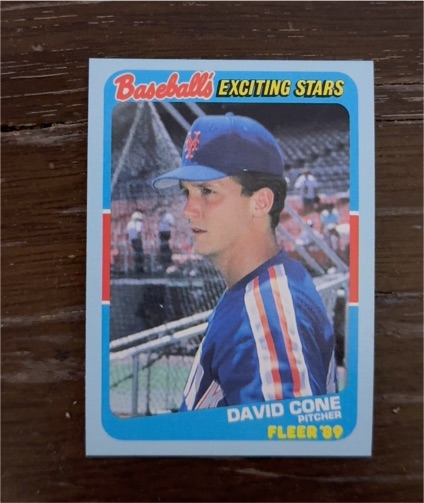 1989 Fleer Baseball's Exciting Stars #8 David Cone — front