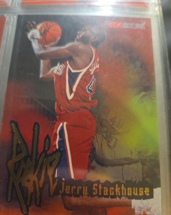 1995-96 NBA Hoops #275 Jerry Stackhouse Rookie Card — front