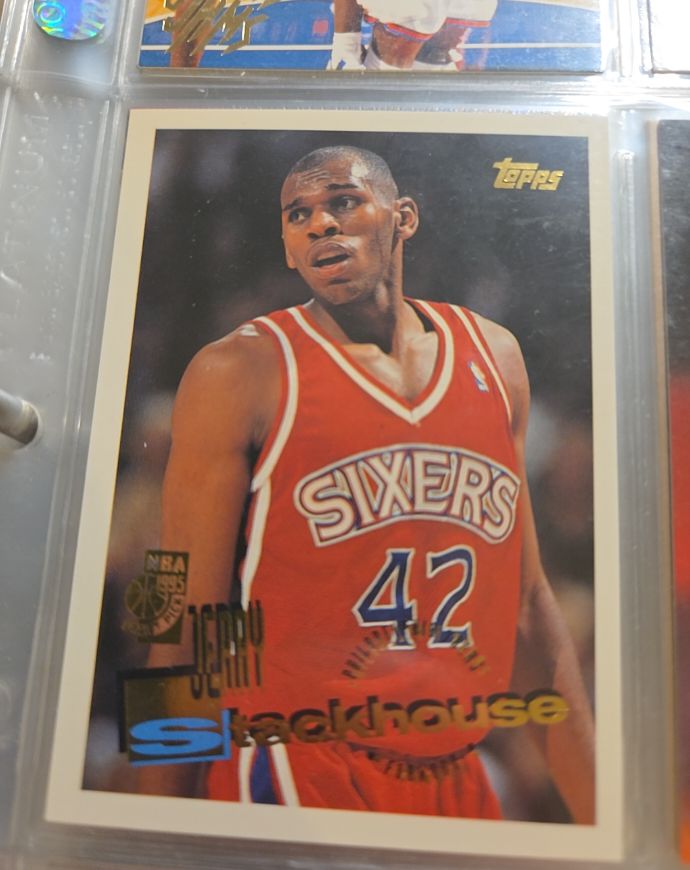 1995-96 Topps #229 Jerry Stackhouse Rookie Card — front