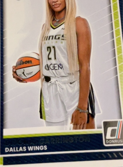 2025 Donruss WNBA #27 DiJonai Carrington — front