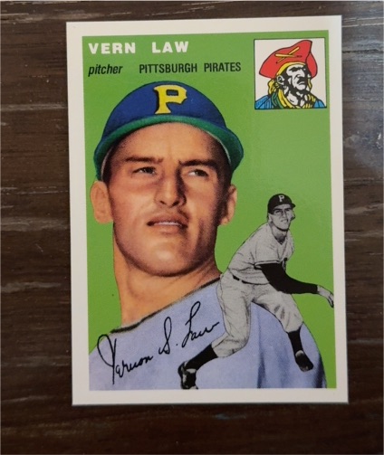 1954 Topps #235 Vern Law — front