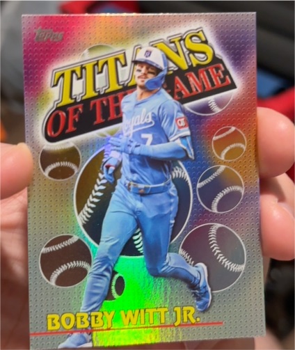 2026 Topps Series 1 Titans of the Game #TOG-16 Bobby Witt Jr. — front