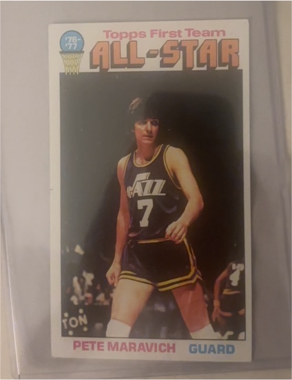 1976-77 Topps First Team All-Star #130 Pete Maravich — front