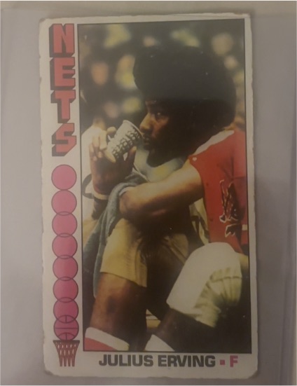 1976-77 Topps #1 Julius Erving — front