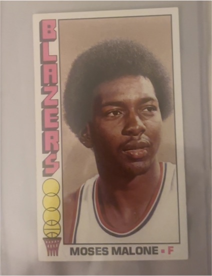 1976-77 Topps #101 Moses Malone — front