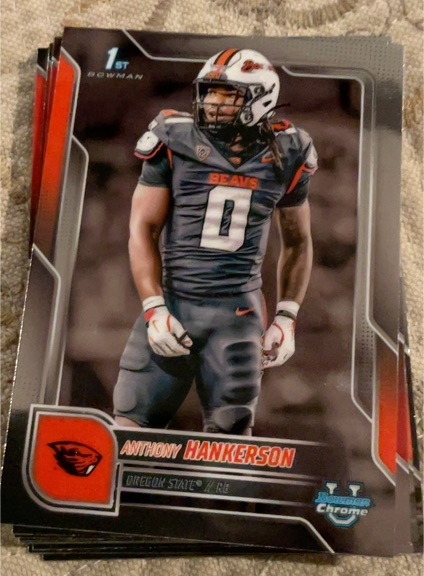2025 Bowman University Chrome #21 Anthony Hankerson — front