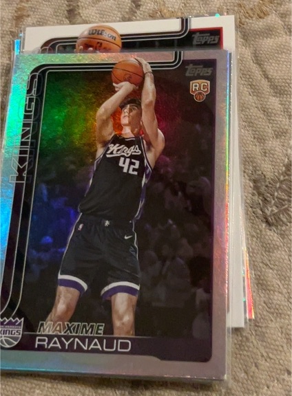2025-26 Topps Basketball #243 Maxime Raynaud — front