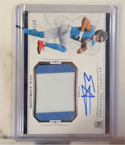 2025 Panini National Treasures #RC Elic Ayomanor — front