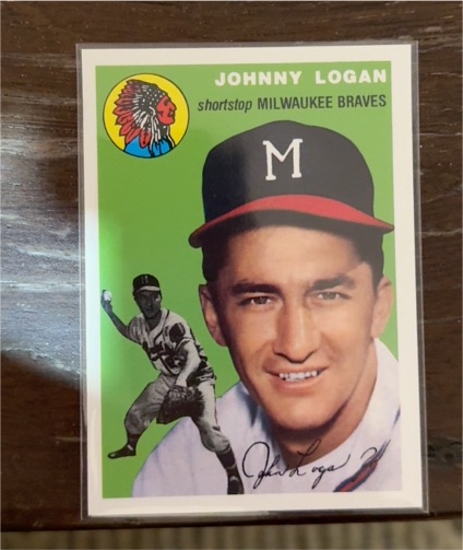 1994 Topps Archives 1954 #122 Johnny Logan Milwaukee Braves — front