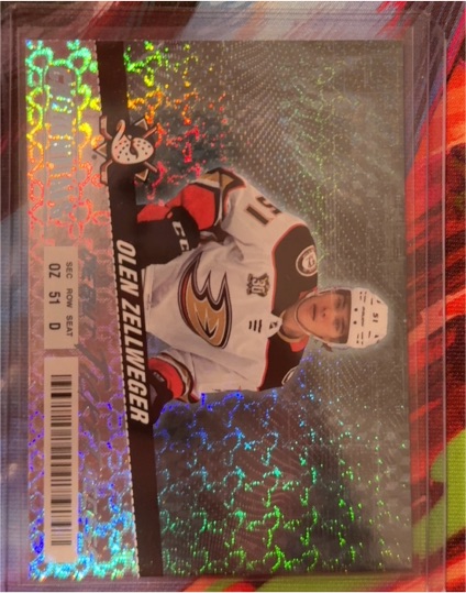 2024-25 Upper Deck Credentials #134 Olen Zellweger Horizontal Debut Ticket — front