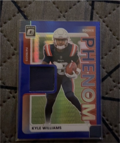 2025 Donruss Optic #RPBH-KWS Kyle Williams Rookie Phenoms Blue Hyper — front