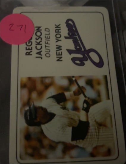 1981 Perma-Graphics #007 Reggie Jackson — front