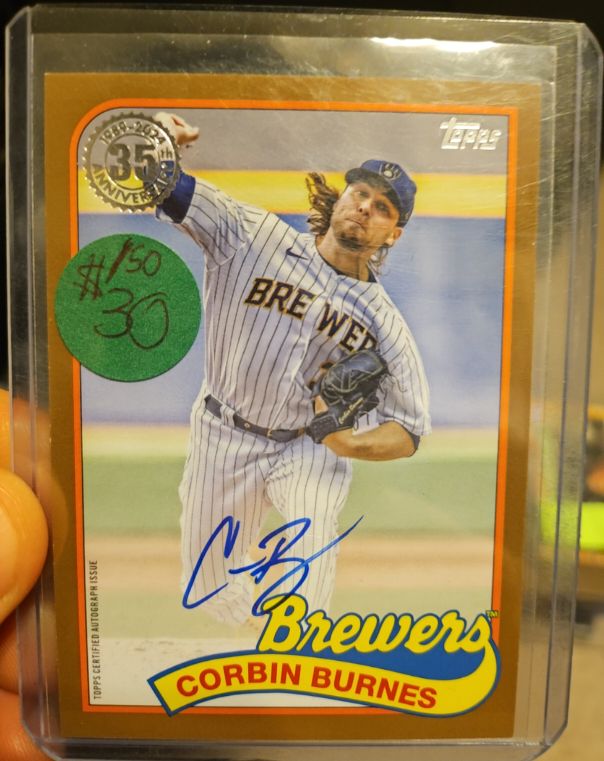 2024 Topps Series 1 #89BA-CB Corbin Burnes — front