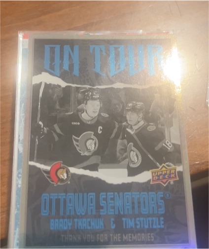 2024-25 Upper Deck #OT-17 Brady Tkachuk / Tim Stutzle On Tour — front