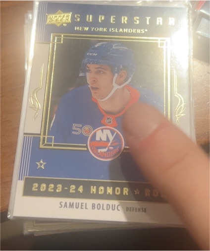 2023-24 Upper Deck Series 2 #HR68 Samuel Bolduc Honor Roll — front