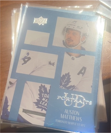 2024-25 Upper Deck UD Portraits #P-12 Auston Matthews — front