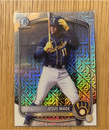 2025 Bowman Chrome #BDC-196 Jesus Made — front
