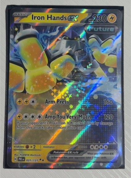 2025 Pokémon Prismatic Evolutions #031 Iron Hands ex — front