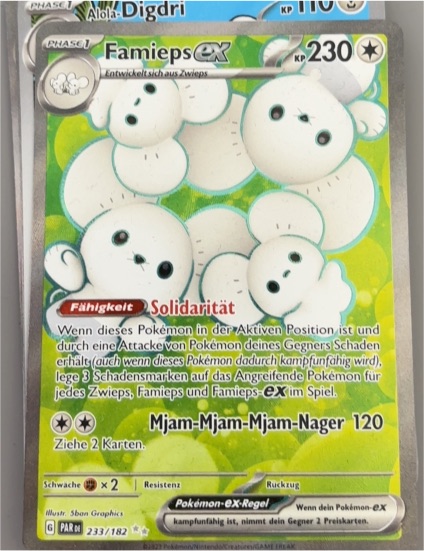 2023 Pokémon SV04 #233 Famieps ex — front