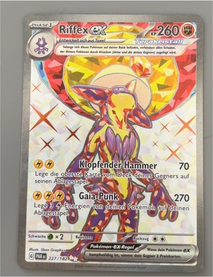 2023 Pokemon TCG SV04: Paradox Rift #227 Toxtricity ex — front