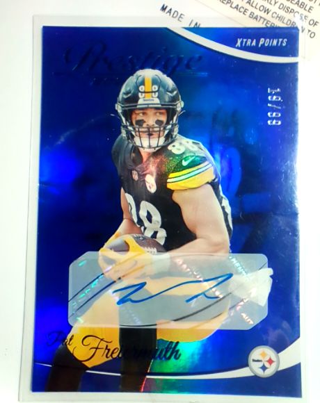 2023 Panini Prestige #252 Pat Freiermuth Xtra Points Blue — front