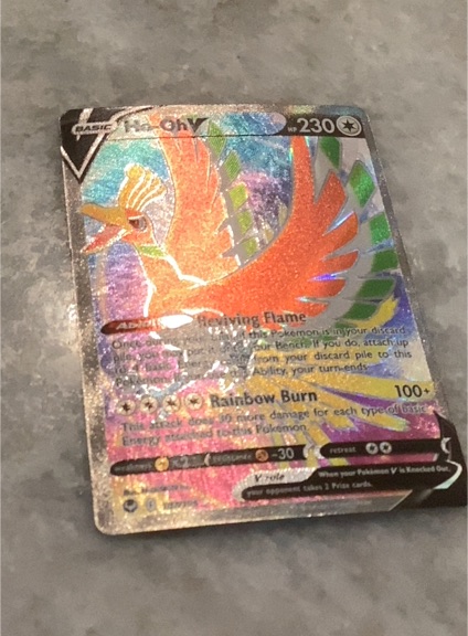 2022 Pokémon TCG Ho-Oh V #187 — front