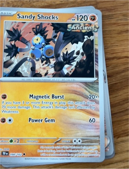 2024 Pokemon SV05: Temporal Forces #098 Sandy Shocks — front