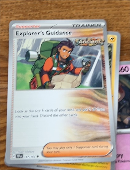 2024 Pokémon SV Temporal Forces #147 Explorer's Guidance — front