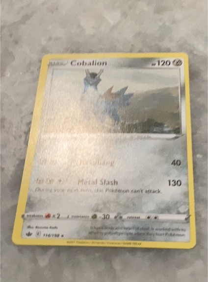 2021 Pokémon Chilling Reign #114 Cobalion — front