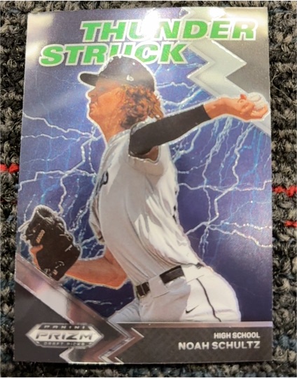 2022 Panini Prizm Draft Picks Thunder Struck #TH-NS Noah Schultz — front