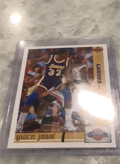 1991 Upper Deck #34 Magic vs Jordan — front