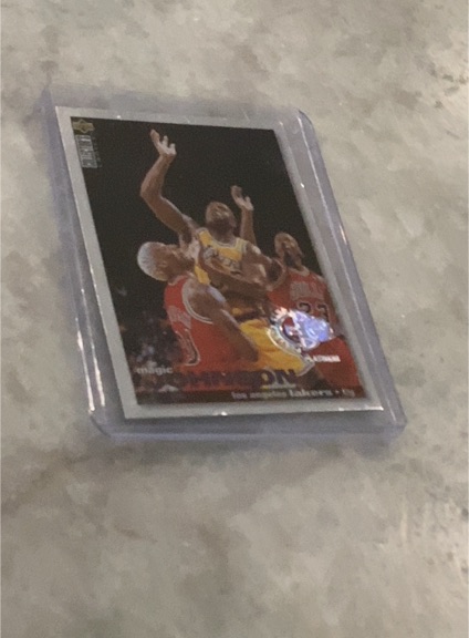 1996 Upper Deck Collectors Choice #T1 Magic Johnson Jordan Rodman — front