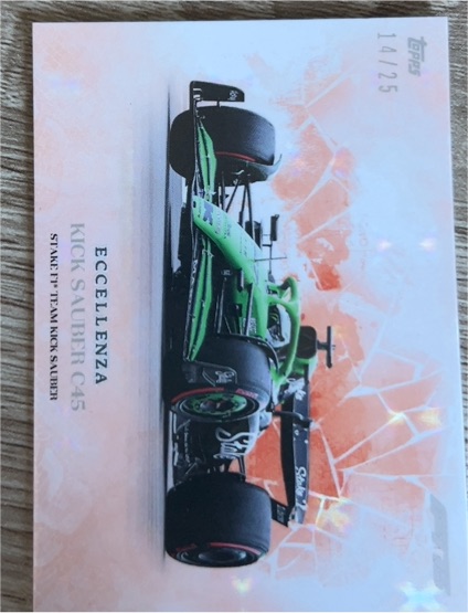 2024 Topps Eccellenza Formula 1 #45 Kick Sauber — front