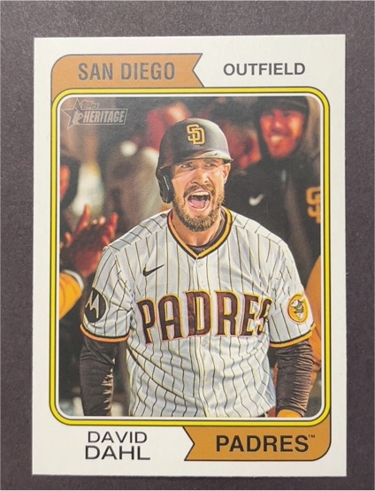 2023 Topps Heritage #668 David Dahl — front