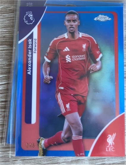 2026 Topps Chrome Premier League #117 Alexander Isak Liverpool FC — front