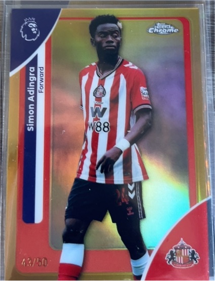 2026 Topps Chrome Premier League #168 Simon Adingra — front