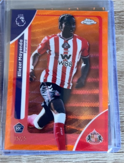 2026 Topps Chrome Premier League #162 Eliezer Mayenda — front
