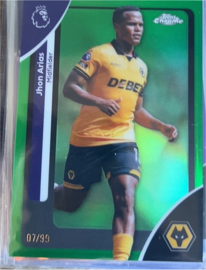 2026 Topps Chrome Premier League #195 Jhon Arias — front