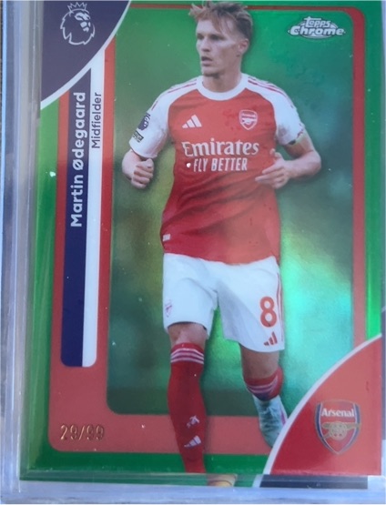 2026 Topps Chrome Premier League #12 Martin Odegaard — front