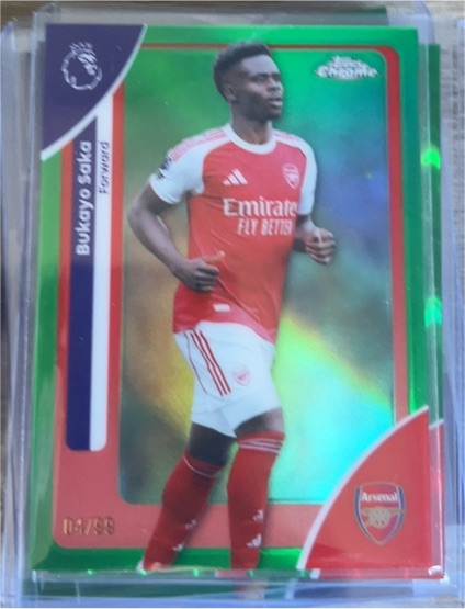 2026 Topps Chrome Premier League #13 Bukayo Saka — front